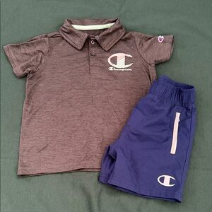 Champion Kids Gray Polo Shirt